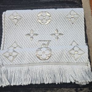 Elegant Silver and Gray Scarf